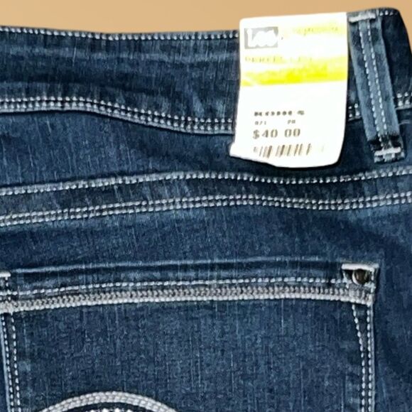 NWT Lee Hi Rise Straight Leg Jeans Size 14 33x30 #225 - Picture 7 of 8